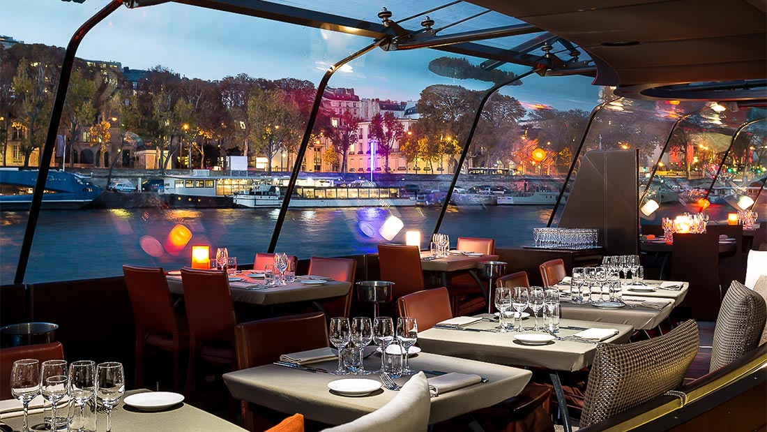 Romantisk middagscruise på Seinen