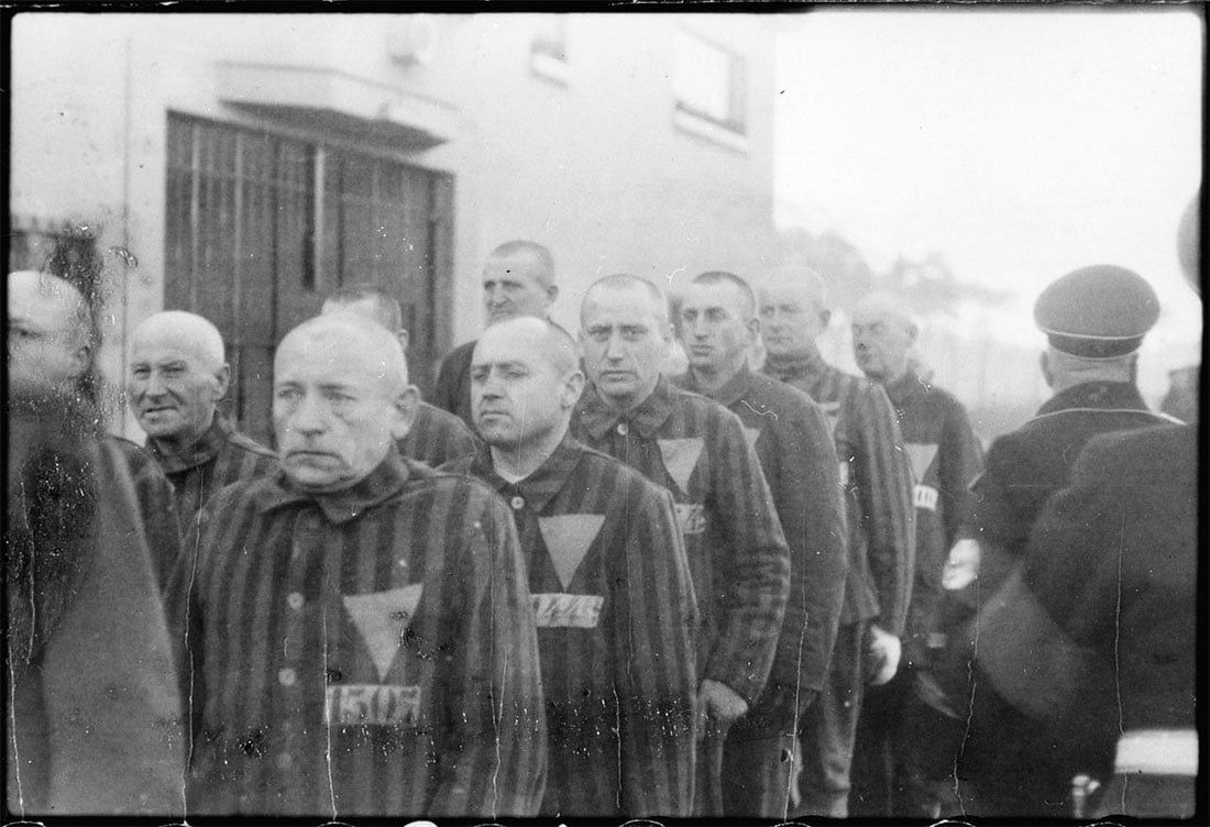 Fanger i Sachsenhausen i 1938