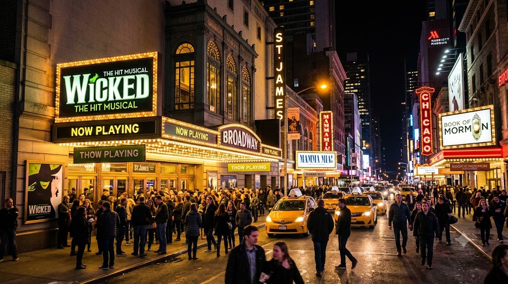 Broadway musikal: Den komplette guiden til teaterdistriktet, de beste forestillingene og billetter i New York