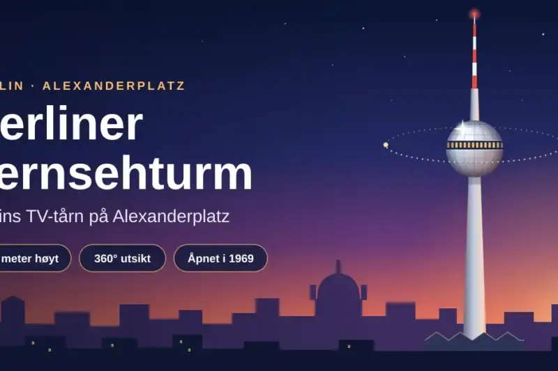 Berliner Fernsehturm – Berlins TV-tårn på Alexanderplatz
