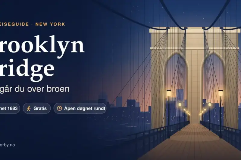 Brooklyn Bridge i New York: slik går du over broen