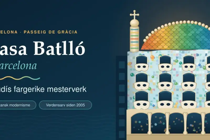 Casa Batlló i Barcelona – Gaudís fargerike mesterverk