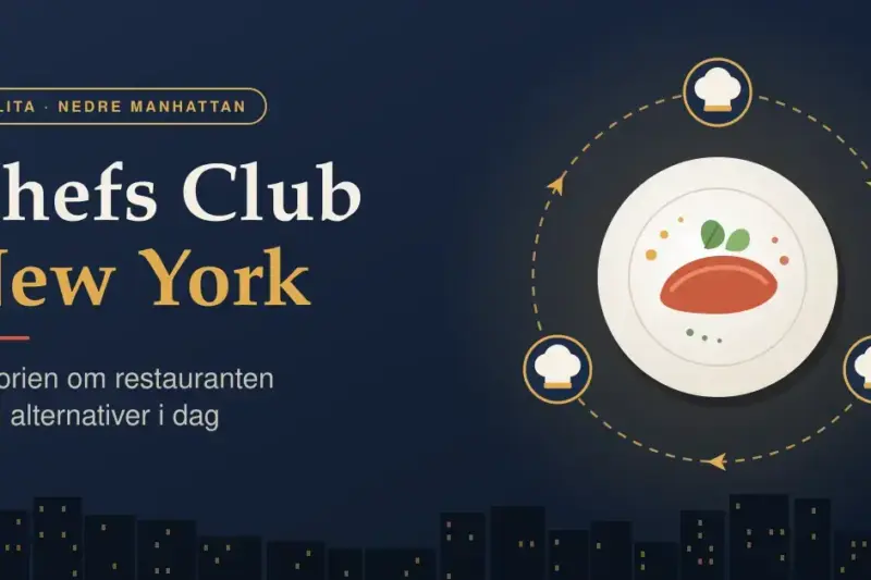 Chefs Club New York: historien om restauranten og alternativer i dag