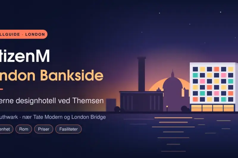 citizenM London Bankside: moderne designhotell ved Themsen