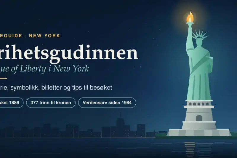 Frihetsgudinnen (Statue of Liberty) i New York
