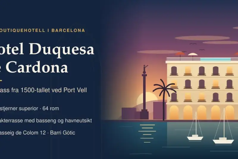 Hotel Duquesa de Cardona – boutiquehotell ved Port Vell i Barcelona