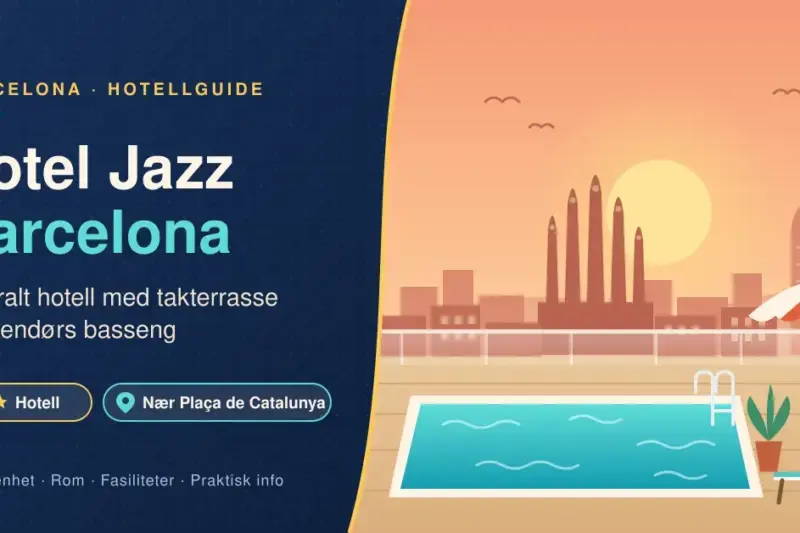 Hotel Jazz Barcelona – sentralt hotell med takterrasse og basseng