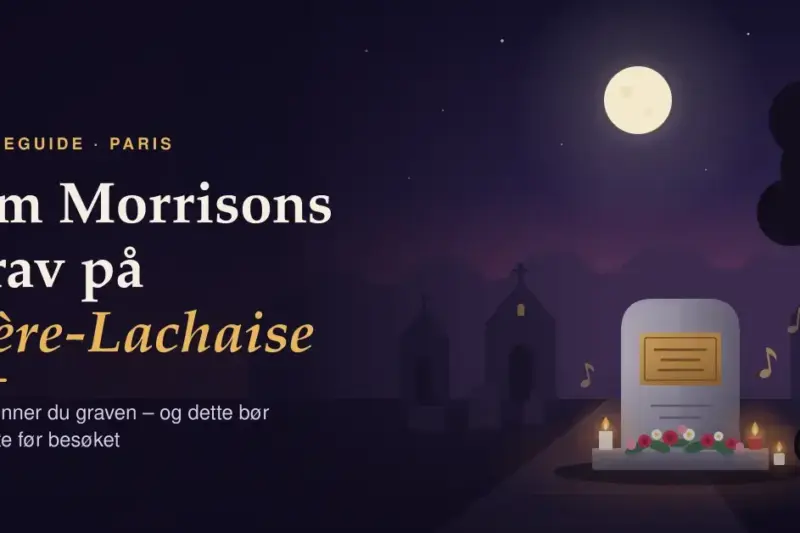 Jim Morrisons grav på Père-Lachaise i Paris