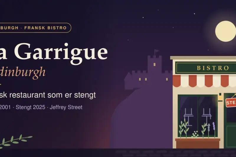 La Garrigue i Edinburgh – fransk restaurant som er stengt