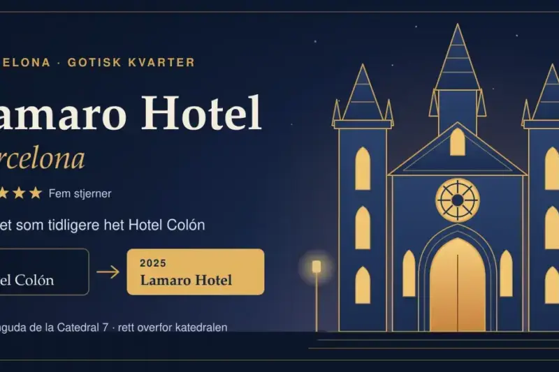 Lamaro Hotel Barcelona: Guiden til hotellet som tidligere het Hotel Colón