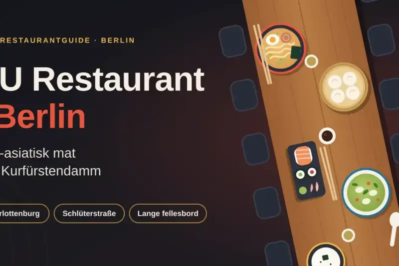 NU Restaurant i Berlin: pan-asiatisk mat ved Kurfürstendamm