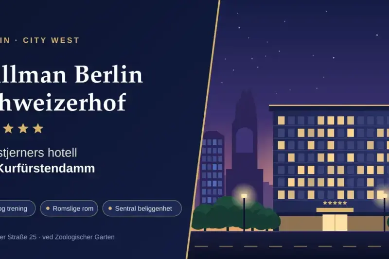 Pullman Berlin Schweizerhof: femstjerners hotell ved Kurfürstendamm