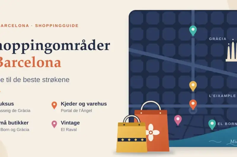 Shoppingområder i Barcelona: guide til de beste strøkene
