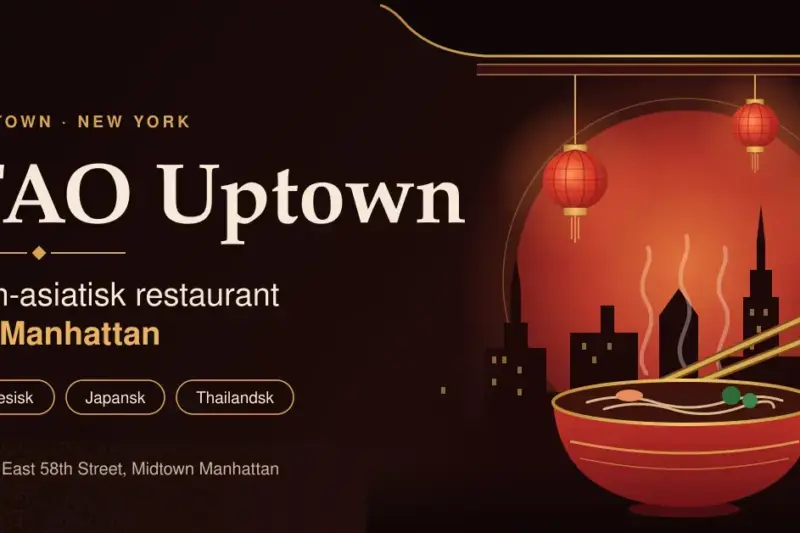 TAO Uptown i New York – pan-asiatisk restaurant på Manhattan