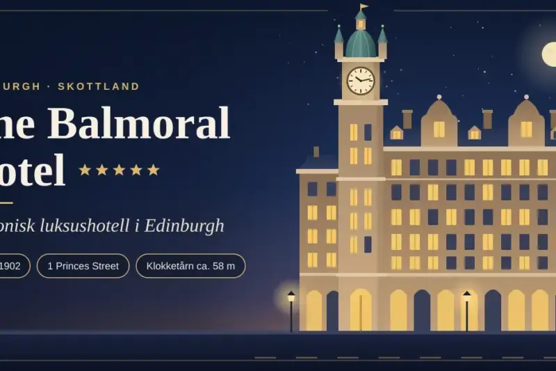 The Balmoral Hotel – et ikonisk luksushotell i Edinburgh